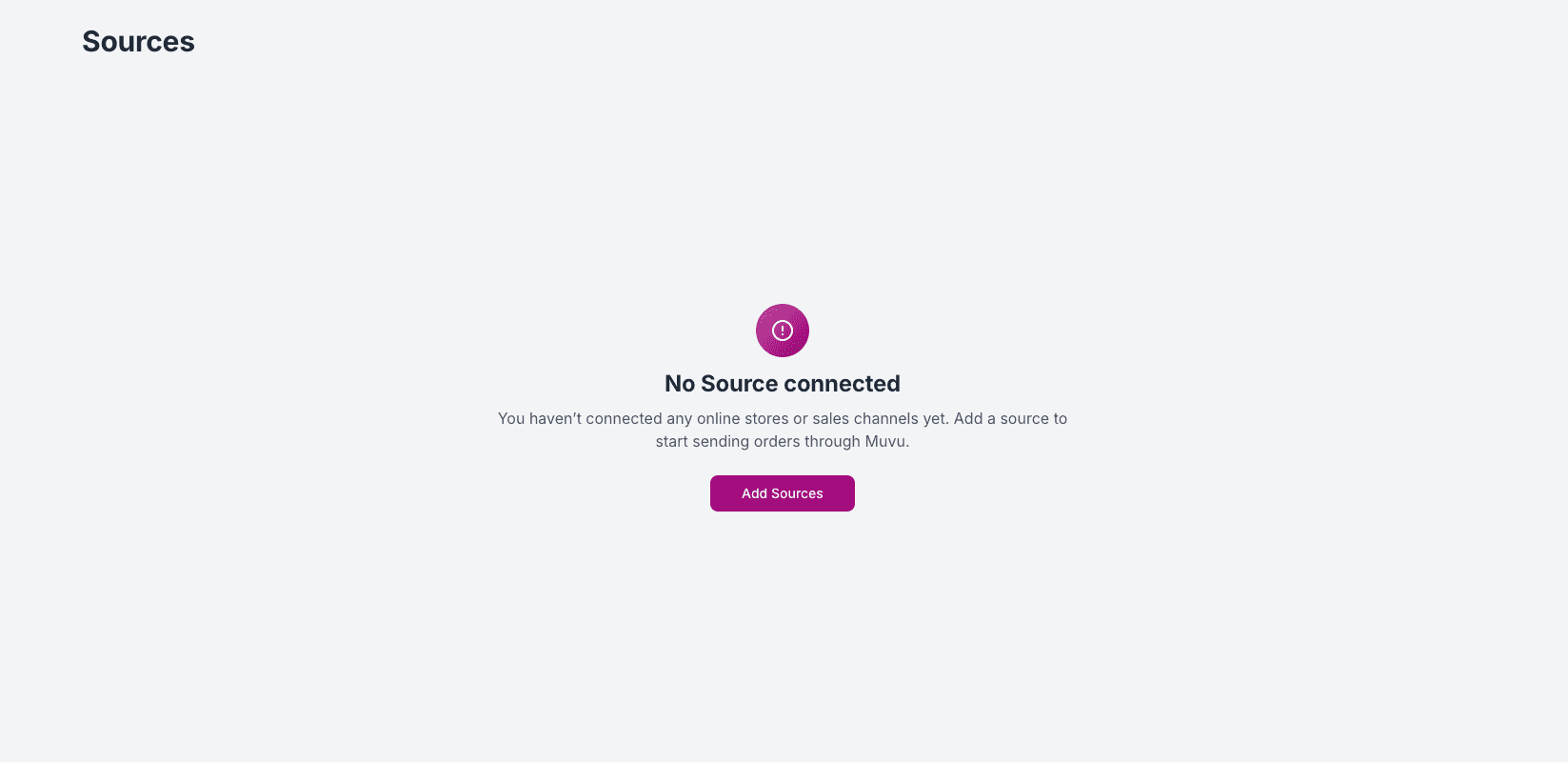 Source page (empty list)